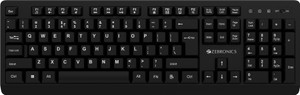 ZEBRONICS Zeb-Companion 116-K Wireless Standard Desktop Keyboard Compatible with Desktop, Laptop