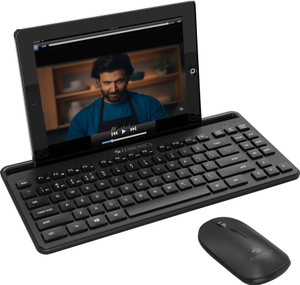 ZEBRONICS ZEB-COMPANION 110 wireless keyboard mouse combo with Bluetooth connection. Wireless Standard Multi-device Keyboard Compatible with Desktop, Laptop, Mac Zebronics Companion 110