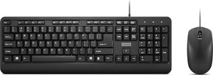Lenovo KB MICE_BO 160 Wired Combo Wired USB Standard Multi-device Keyboard Compatible with Desktop, Laptop, Mac