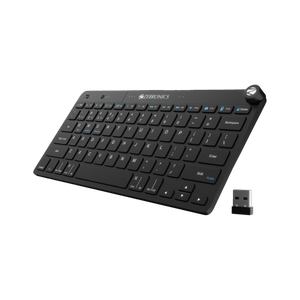 ZEBRONICS ZEB-NWK-2 Wireless Standard Desktop Keyboard Compatible with Desktop, Laptop, Mac Multidevice connectivity with 78 keys, Multimedia Controls & On/Off Switch