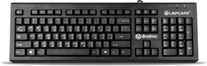 LAPCARE LMK-012 Wired USB Standard Desktop Keyboard Compatible with Desktop, Laptop, Mac