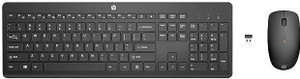 HP 230 Keyboard and 1600DPI Mouse Ultra Slim Combo - White Wireless Standard Desktop Keyboard Compatible with Desktop, Laptop, Mac stand support,multimedia_keys,230 Wireless Keyboard and 1600DPI Optical Mouse Ultra Slim Combo with LED Indicators - White