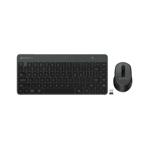 ZEBRONICS Companion 201 Wireless Standard Desktop Keyboard Compatible with Desktop, Laptop, Mac 83 Keys, AI Assist Key, 12 Multimedia Keys, 1600 DPI, 3 Buttons Silent Operation