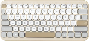 ASUS Marshmallow KW100 Bluetooth Laptop-size Laptop Keyboard Compatible with Desktop, Laptop, Mac Supports Up to 3 Devices, 1.6Mm Key Travel, Scissor Keys, Compact & Lightweight