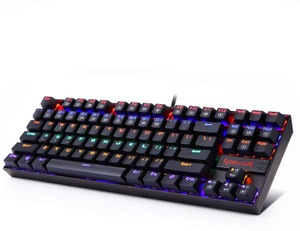 Redragon Kumara K552 Rainbow LED (red switch) Mechanical Keyboard Wired USB Standard Gaming Keyboard Compatible with Desktop, Laptop, Mac