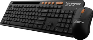 Arctic Fox KB631/OS849 Wireless Keyboard and Mouse Set Wireless Standard Laptop Keyboard Compatible with Desktop, Laptop, Mac, Tablet