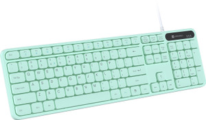 Portronics Ki-Pad 3 USB Wired Keyboard, Noise-free Typing, Large Keys, Function Hotkeys Wired USB Handheld Laptop Keyboard Compatible with Desktop, Laptop, Mac stand support,multimedia_keys,Ki-Pad 3 USB Wired Keyboard, Noise-free Typing, Large Keys, Function Hotkeys