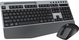 Portronics Key10 Combo Wireless Keyboard & Mouse, Wrist Rest, Media Hotkeys, USB Receiver, Wireless Handheld Laptop Keyboard Compatible with Desktop, Laptop, Mac