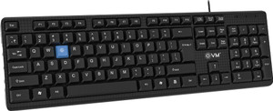 EVM WDK-216 Wired USB Standard Laptop Keyboard Compatible with Desktop, Laptop, Mac