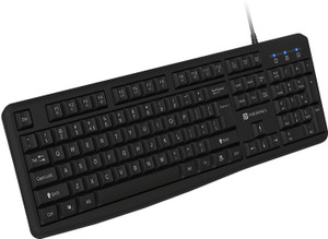 Portronics Ki-Pad 4, Multimedia Hotkeys, Rupee Symbol Key, Ergonomic, Full-Size Layout, Wired USB Handheld Laptop Keyboard Compatible with Desktop, Laptop, Mac