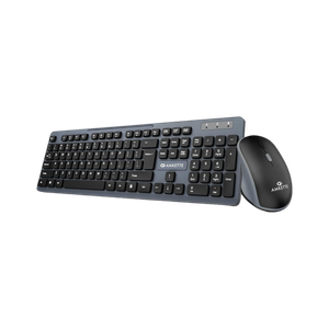 AMKETTE Primus NXT Wireless Keyboard & Mouse Combo, 2.4GHz, 3200 DPI, Silent Keys Wireless Standard Laptop Keyboard Compatible with Desktop, Laptop, Mac