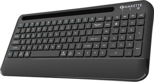 AMKETTE Optimus Pro Max 4 in 1 Bluetooth, Wireless Standard Multi-device Keyboard Compatible with Desktop, Laptop, Tablet, iPad, Mac
