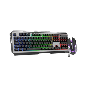 ZEBRONICS Transformer Pro Wireless Standard Gaming Keyboard Compatible with Desktop, Laptop, Mac Gaming Keyboard & Mouse, 2.4GHz, LED Modes,Type C, Al body