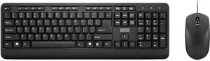 Lenovo KB MICE_BO 160 Wired Combo Wired USB Standard Multi-device Keyboard Compatible with Desktop, Laptop, Mac