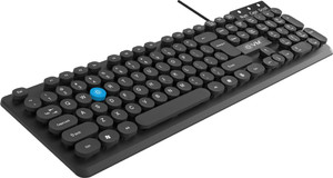 EVM WDK-315 Wired USB Standard Multi-device Keyboard Compatible with Desktop, Laptop, Mac 104-Key Spill-Resistant Rugged Design,High Performance