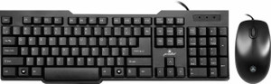 PRODOT Choice+185 Mouse & Wired USB Standard Multi-device Keyboard Compatible with Desktop, Laptop, Mac stand support