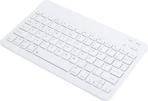 FKU 10 Inch Rechargeble Bluetooth Keyboard, Lightweight Ultra Wide Bluetooth, Wireless Handheld Multi-device Keyboard Compatible with Desktop, Laptop, Mac