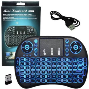 Clairbell Qwx_1444_Mini Wireless Keyboard with Touchpad Mouse, 2.4ghz Smart Connector Bluetooth Handheld Multi-device Keyboard Compatible with Desktop, Laptop, Mac Easy to Use,Plug and Play,Quick, Comfy Durable body
