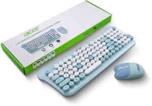 Acer CUTEO 2.4GHz Keyboard & Mouse Combo Wireless Standard Multi-device Keyboard Compatible with Desktop, Laptop, Mac