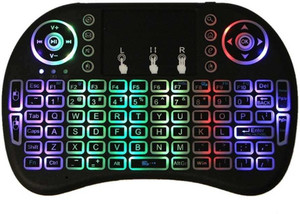Orlov Wireless Mini Keyboard with Touchpad and LED Backlight Wireless Standard Laptop Keyboard Compatible with Desktop, Laptop, Mac