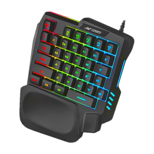Ant Esports MK1001 One Handed RGB Backlit 35 Keys Gaming Wired USB Handheld Laptop Keyboard Compatible with Desktop, Laptop, Mac Easy to Use,Plug and Play,Quick, Comfy Durable body