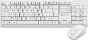 ZEBRONICS Zeb-Companion 116 (White) Wireless Standard Desktop Keyboard Compatible with Desktop, iPad, Laptop, Mac, Tablet