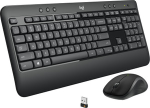 Logitech MK540 Mouse & Keyboard Combo / HotKeys, 3-Year Battery Life Wireless Standard Multi-device Keyboard Compatible with Desktop, Laptop, Mac multimedia_keys,MK540 Mouse & Keyboard Combo / HotKeys, 3-Year Battery Life