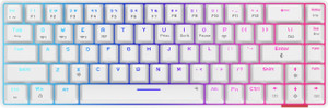Portronics POR 1607 Bluetooth, Wireless Standard Gaming Keyboard Compatible with Desktop, Laptop, Mac Hydra 10/5.0 + 2.4 GHz, RGB, Type C Charging,Mechanical Bluetooth,