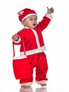 KENIM FASHION Santa Claus Dress for Kids| Christmas Costume for Boys| Party Dress Kids Costume Wear