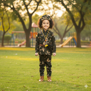 Smuktar garments Army Dress Set Kids Costume Wear