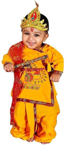 Culture Creation Kids Krishna Dress Set Kids Costume Wear