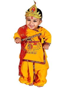 Culture Creation Kids Krishna Dress Set Kids Costume Wear