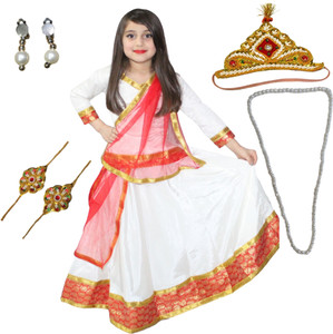 KAKU FANCY DRESSES Radha Costume For Girls | Krishnaleela Dress For Janmashtami (7-8 years) Kids Costume Wear