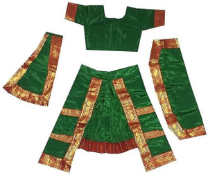 FANCYJET Bharatnatyam Classical Dress for Girls| Dance Costume Kids Costume Wear