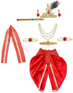 Culture Creation Krishna Costume with Accessories Kids Costume Wear