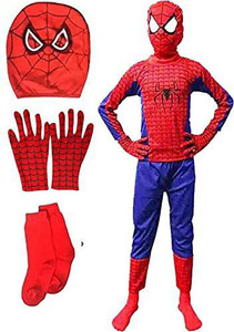 Gautam clotheses Spiderman dress with gloves, socks Kids Costume Wear