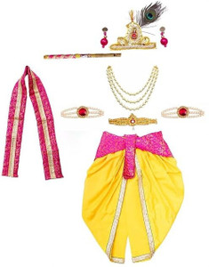 Culture Creation Krishna Costume with Accessories Kids Costume Wear