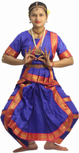 NATKHATdress Bharatanatyam Kids Costume Wear