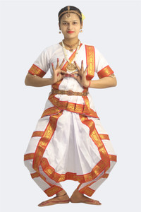NATKHATdress Bharatanatyam Dress Costume For Girls Kids Costume Wear