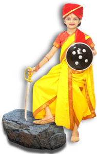 NATKHATdress Natkhat Dress - Rani Laxmi Bai Costume For Girls/ Jashi Ke Rani Dress Kids Costume Wear