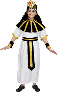 KAKU FANCY DRESSES Egyptian God Dress For Boys & Girls, International Ethnic Wear - Black 3-4 Yrs Kids Costume Wear