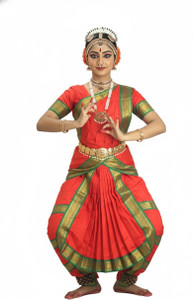 TWINKLE TOTS Bharatnatyam Dance Costume For Girls Kids Costume Wear