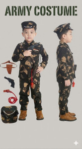 HENATEXTILE Green Kids Costume Wear