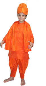KAKU FANCY DRESSES Swami Vivekanand Costume, National Hero Dress For Republic Day - 3-4 Yrs Kids Costume Wear