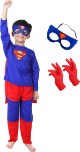 ORILACE Superman Kids Costume Dress Role Play Boys & Girls 2 to 8 Years Kids Costume Wear