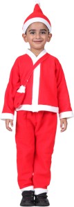 ITSMYCOSTUME Santa Claus Costume Dress Kids Baby Boys & Girls Kids Costume Wear