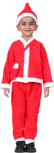 ITSMYCOSTUME Santa Claus Costume Dress Kids Baby Boys & Girls Kids Costume Wear
