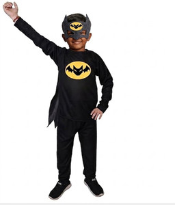 Raj Fancy Dresses Batman / Superhero Kids Costume Dress Role Play Boys & Girls 3 to 4 Years Kids Costume Wear