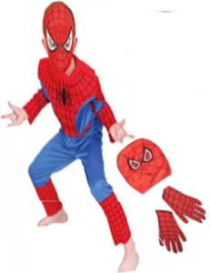 Aditya Fashion World Spiderman dress for kids with Mask, Gloves Kids Costume Wear Costume Kids Costume Wear