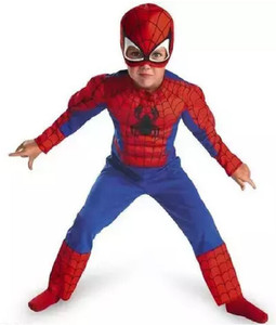 fancydressworld Spiderman muscle Dress Kids Costume Wear